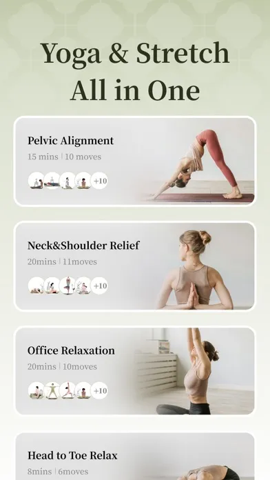 Captures d'écran de StretchOut: Yoga&Home Workout
