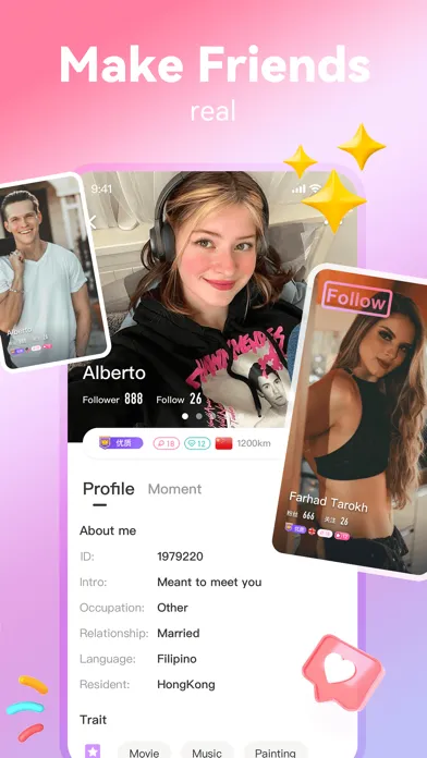Capturas de pantalla de Tandoo - Live video chat&Meet