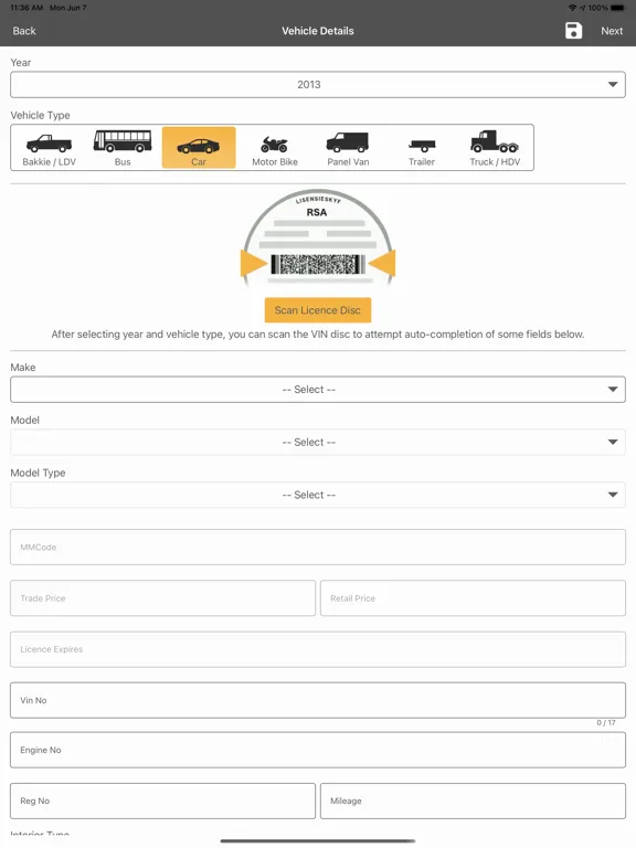 Скриншоты DealersOnline iPad 