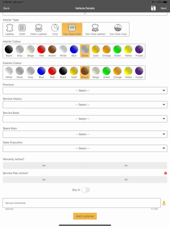 Скриншоты DealersOnline iPad 