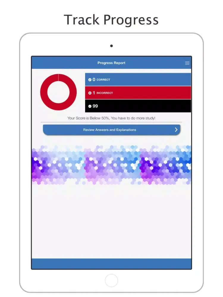 Zrzuty ekranu ASVAB 2017, Practice Exam iPad 