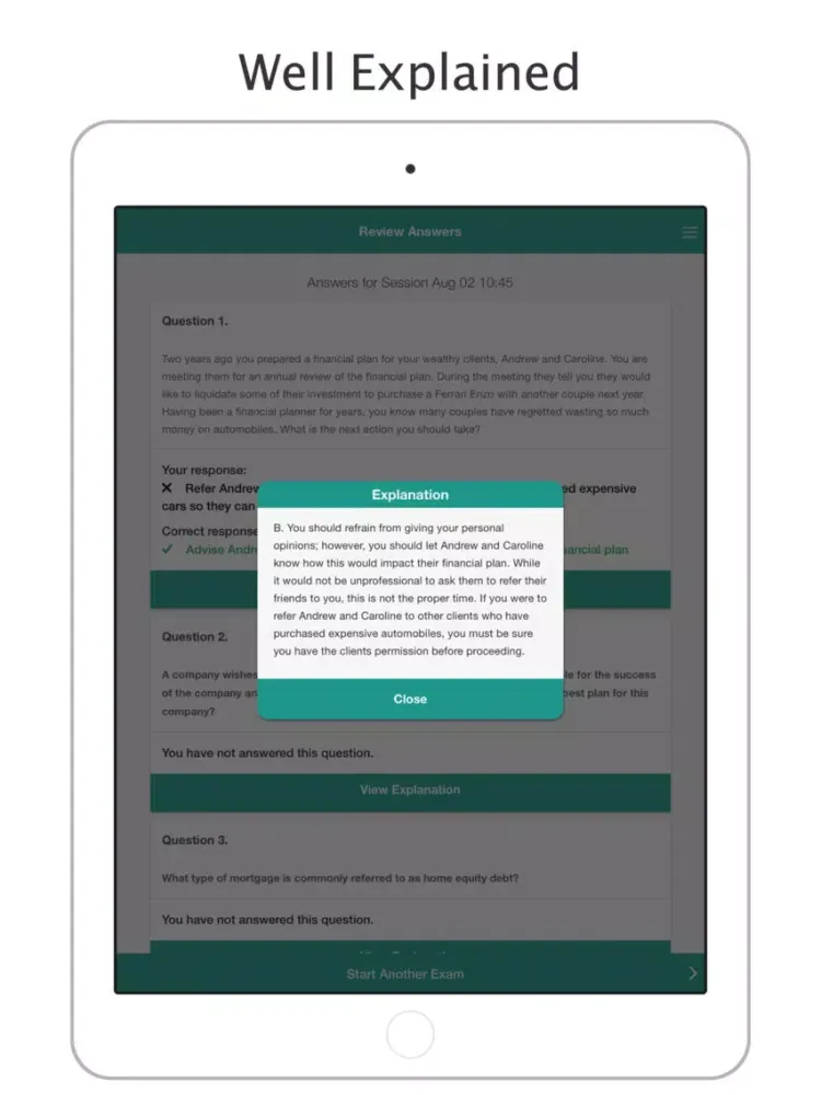 Zrzuty ekranu CFP: Certified Financial Planner - 2017 iPad 