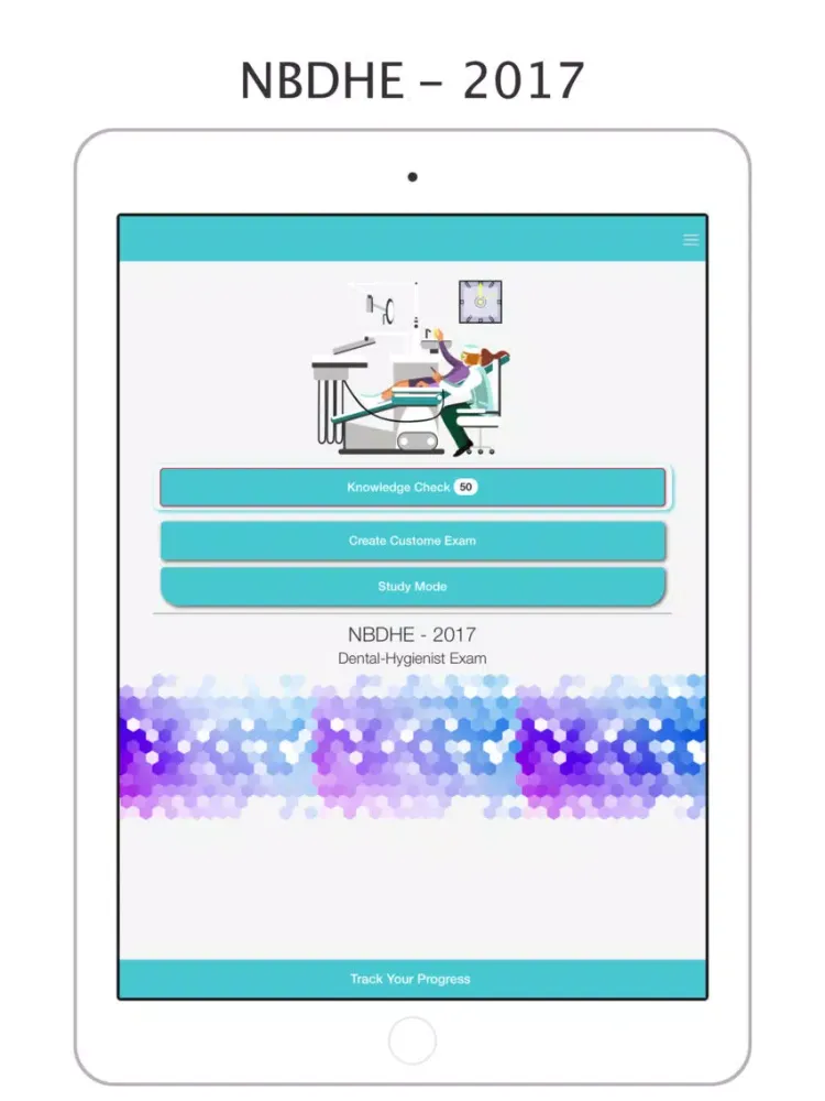 Capturas de tela do NBDHE: Dental Hygienist - 2017 - Practice Exam iPad 