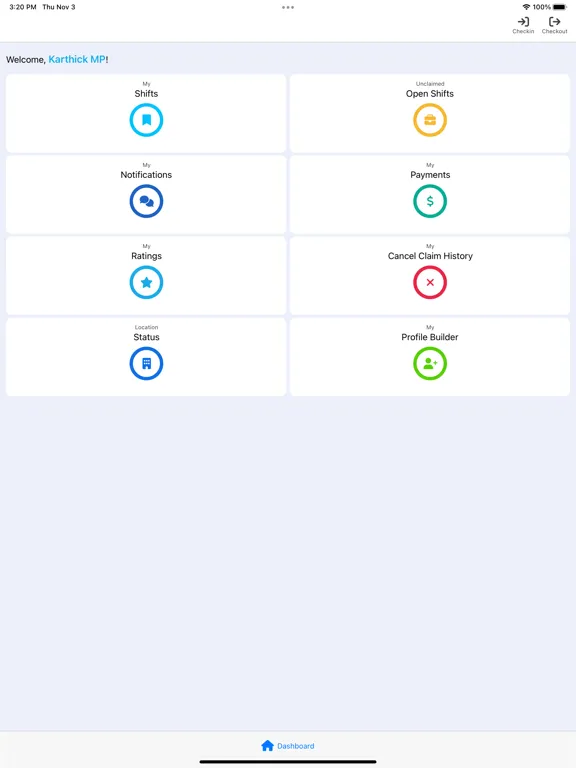 Overture Employer iPad  স্ক্রিনশট