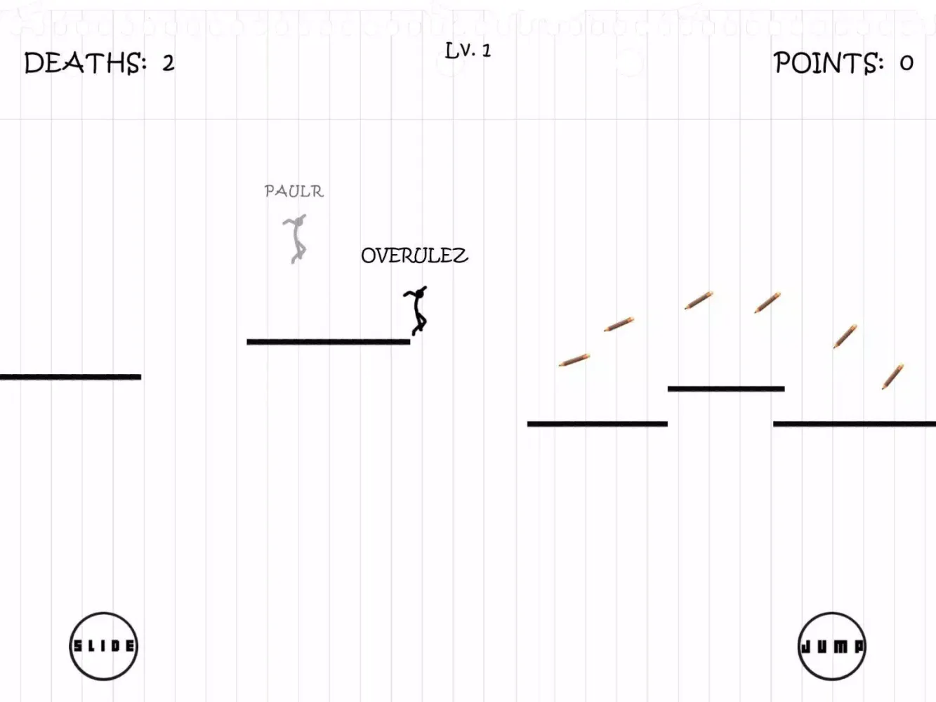 Captures d'écran de Paper StickMan