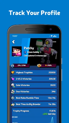 Tangkapan layar Brawl Stats for Brawl Stars
