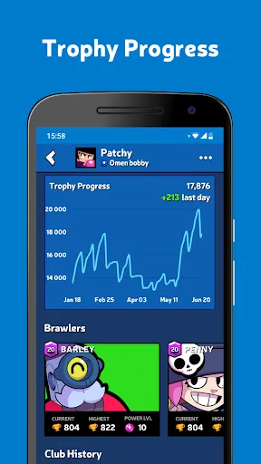 Tangkapan layar Brawl Stats for Brawl Stars