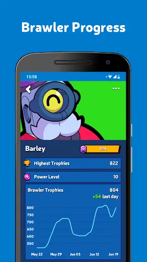 Tangkapan layar Brawl Stats for Brawl Stars