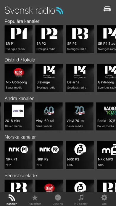 Svensk radio app應用截圖