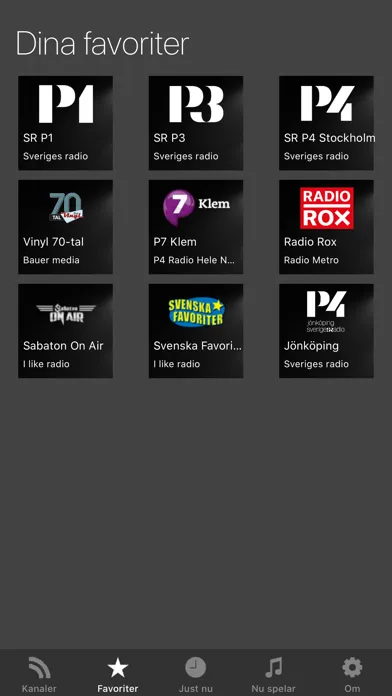 Svensk radio app應用截圖