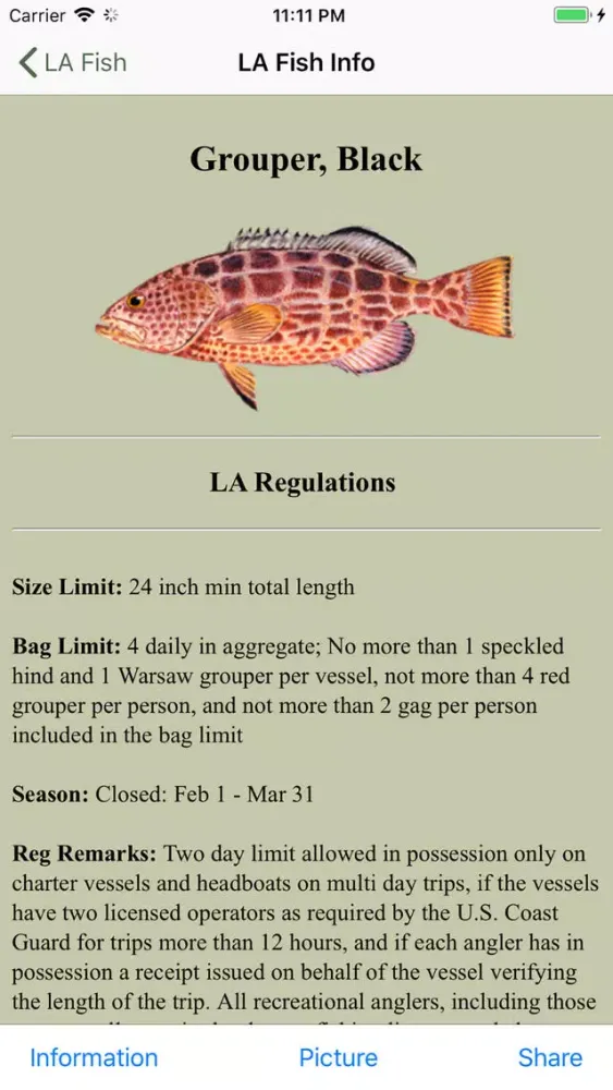 Capturas de tela do GA Saltwater Fishing Companion