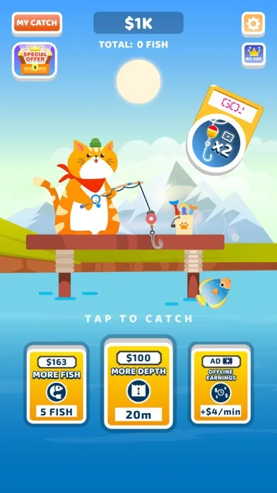Capturas de tela do Idle Furry Fishing!