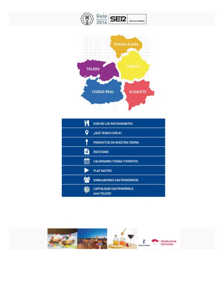 Capturas de tela do Guía Gastronómica SER Castilla-La Mancha iPad 