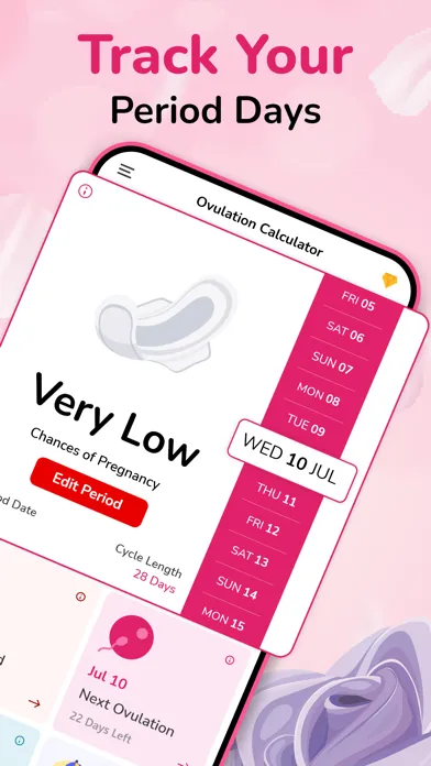 تصاویر Period & Ovulation Calculator