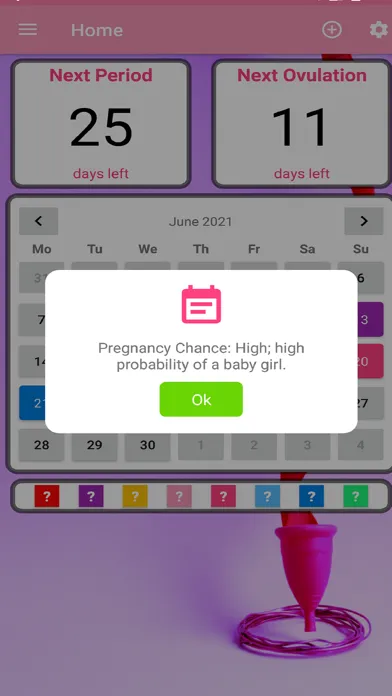 Myself - Period Tracker سکرین شاٹس