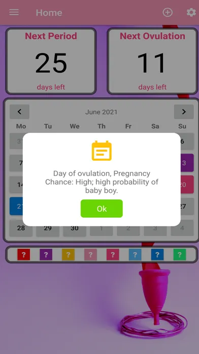 Myself - Period Tracker سکرین شاٹس