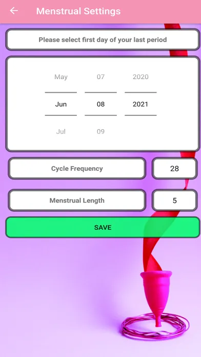 Myself - Period Tracker سکرین شاٹس