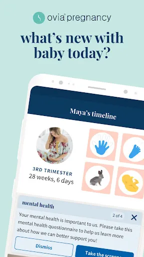 Ovia Pregnancy & Baby Tracker應用截圖