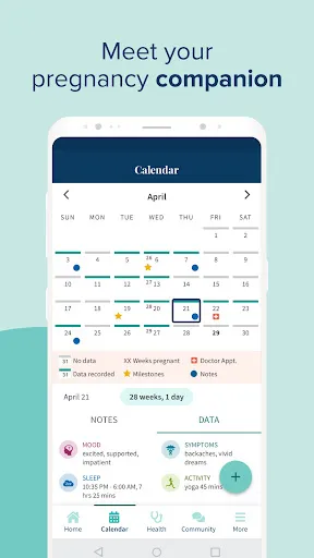 Ovia Pregnancy & Baby Tracker應用截圖