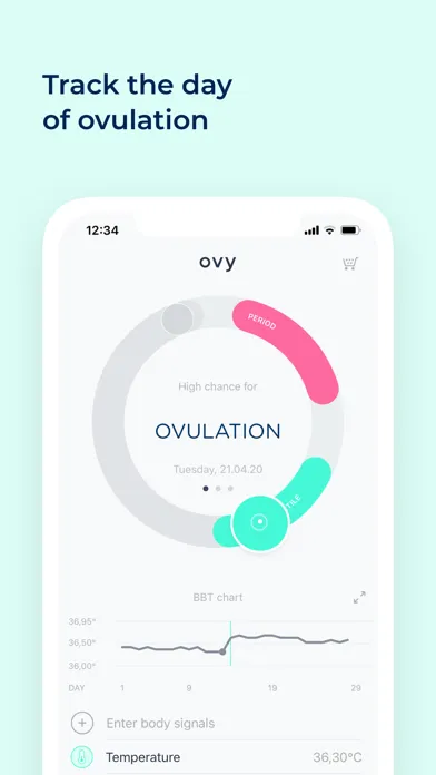 Ovy Cycle & Fertility Tracker‬ 스크린샷