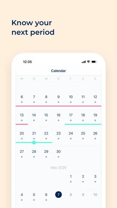 Ovy Cycle & Fertility Tracker‬ 스크린샷