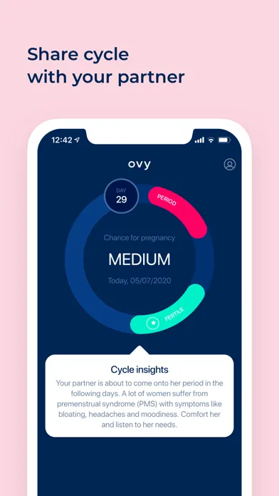 Ovy Cycle & Fertility Tracker‬ 스크린샷