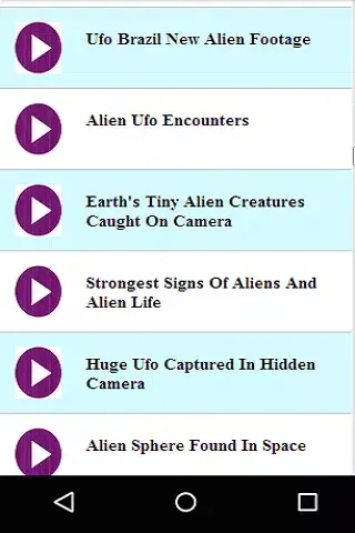 Capturas de pantalla de Unseen Aliens Videos