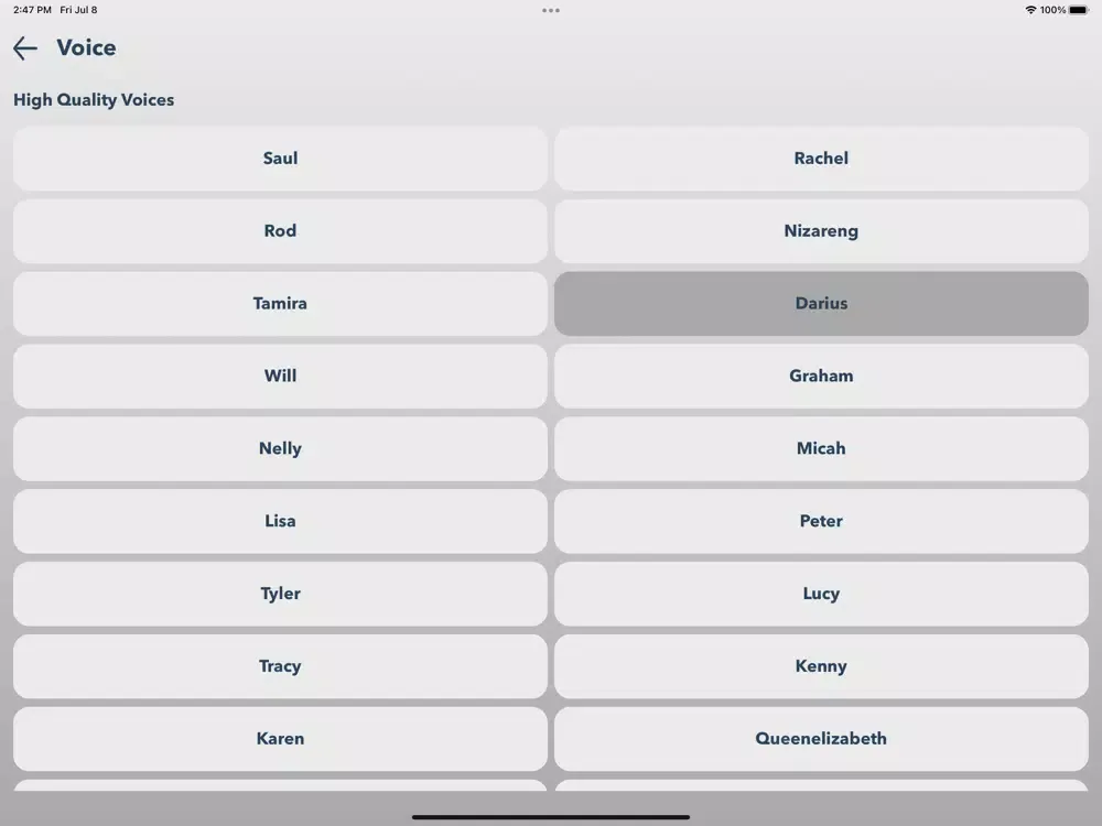Zrzuty ekranu SayIt! Lite - easy AAC iPad 