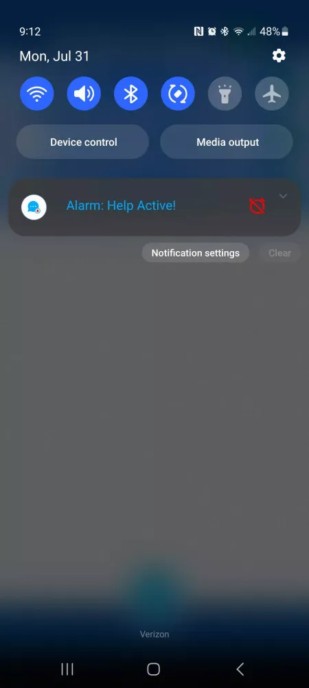 Ảnh chụp màn hình của AlertMe