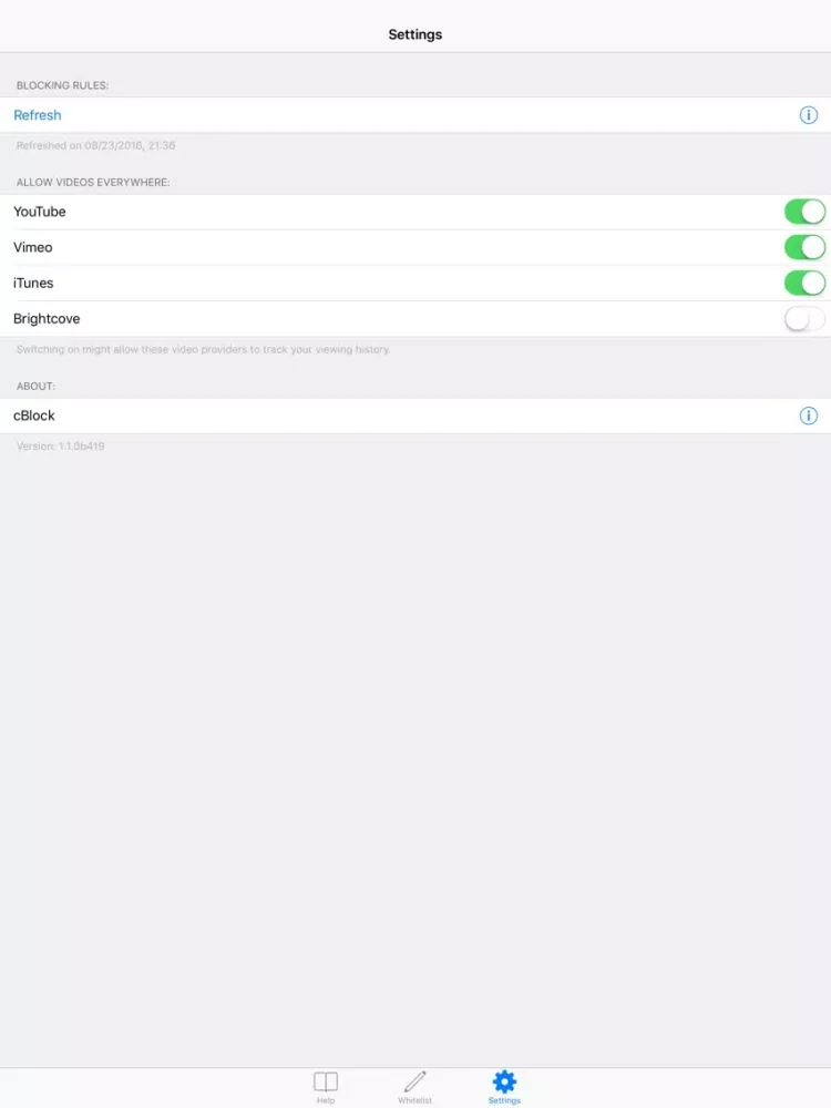 cBlock － Adblocker for privacy iPad 应用截图