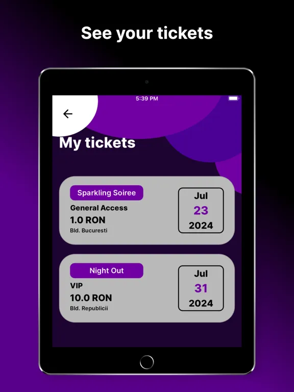 NightOwl Events iPad  Ekran Görüntüleri