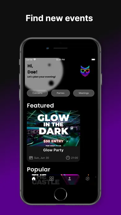 NightOwl Events Ekran Görüntüleri