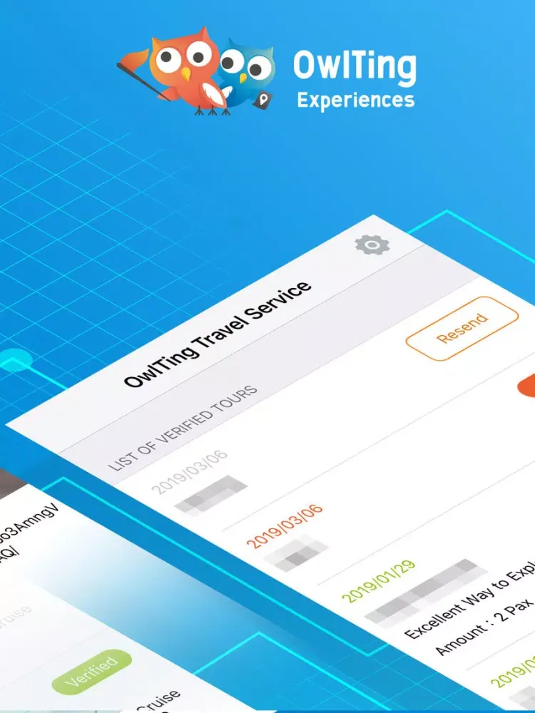Ảnh chụp màn hình của OwlTing Travel Service iPad 