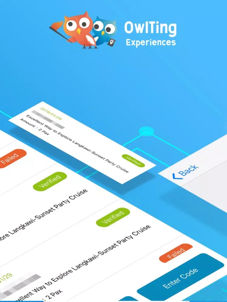 Ảnh chụp màn hình của OwlTing Travel Service iPad 