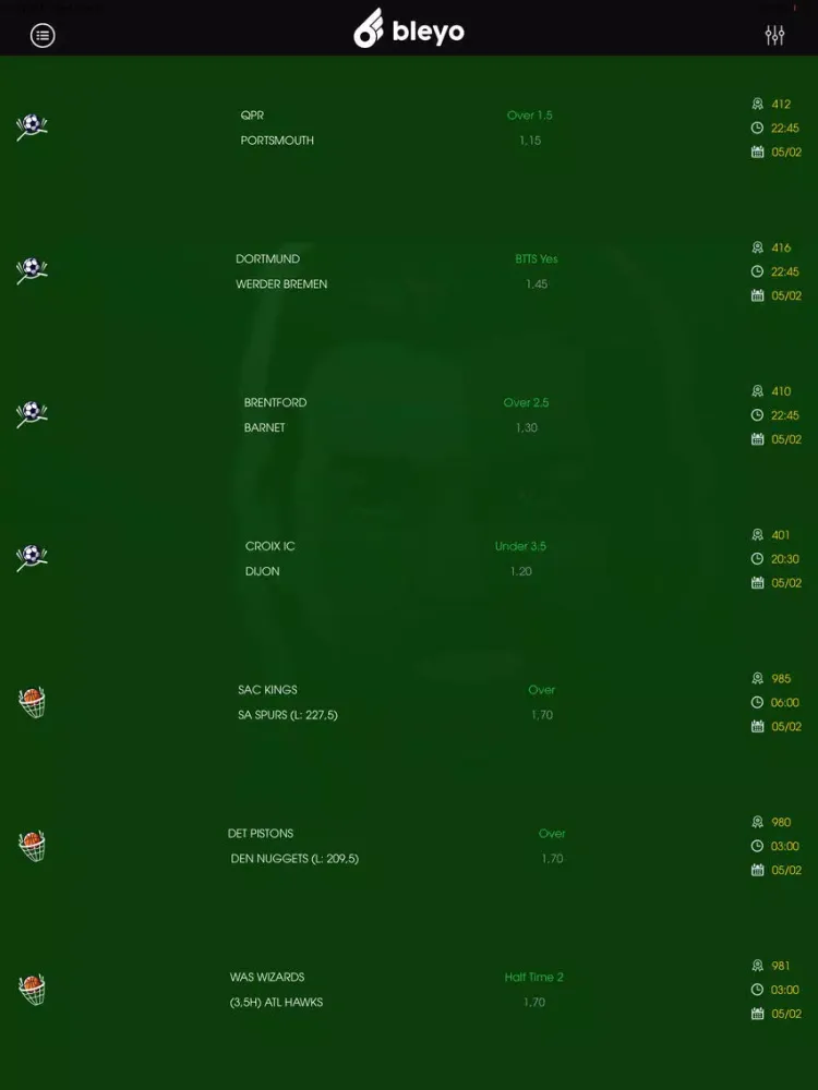 Bleyo - Betting Analysis iPad  Ekran Görüntüleri