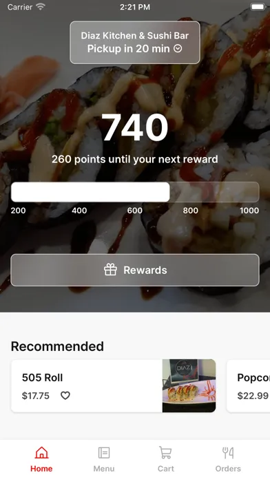 Diaz Kitchen & Sushi Bar应用截图
