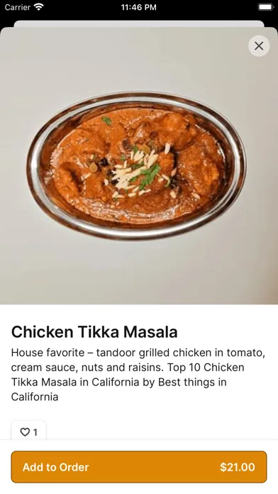 Tangkapan layar Akbar Cuisine of India