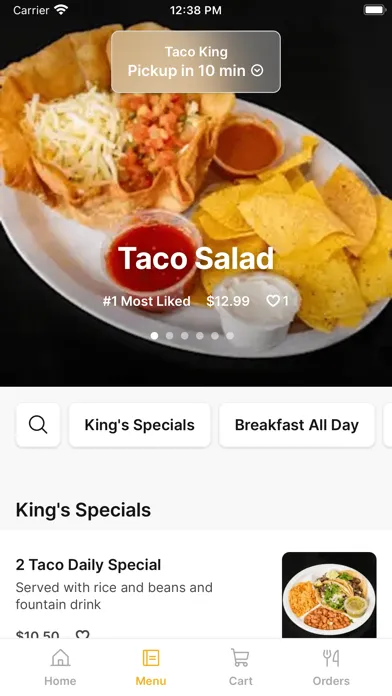 Tangkapan layar Taco King