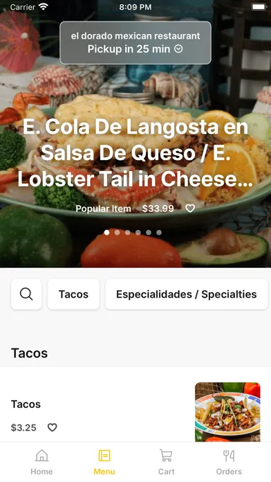 Capturas de tela do El Dorado Mexican Restaurant