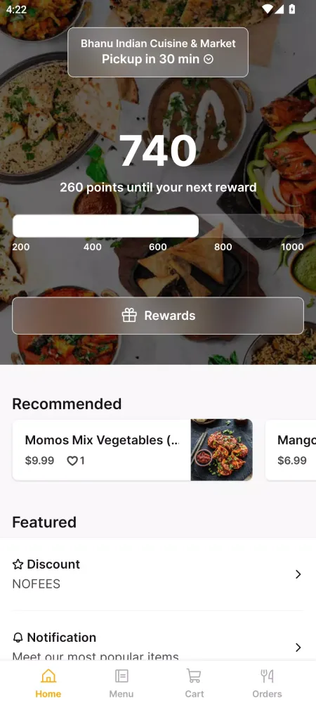 Bhanu Indian Cuisine Ekran Görüntüleri