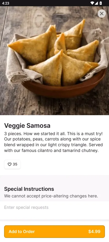 Bhanu Indian Cuisine Ekran Görüntüleri