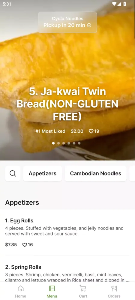 Capturas de tela do Cyclo Noodles
