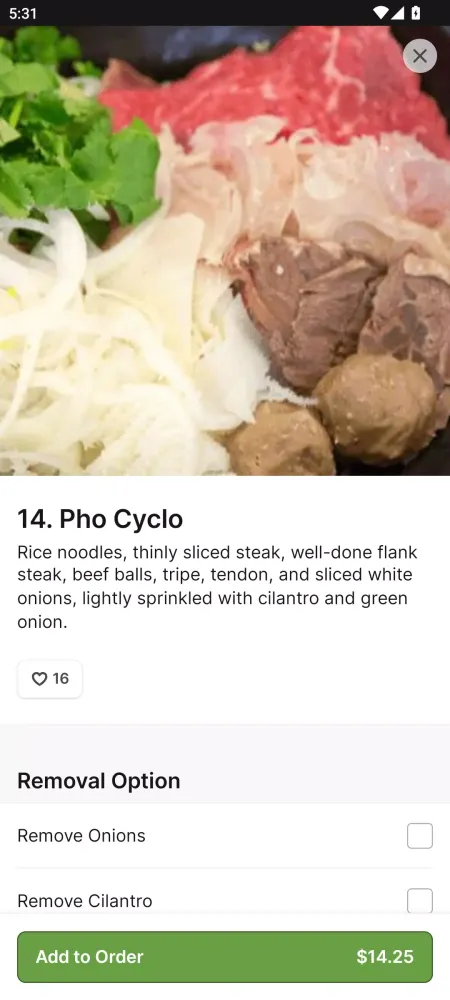 Capturas de tela do Cyclo Noodles