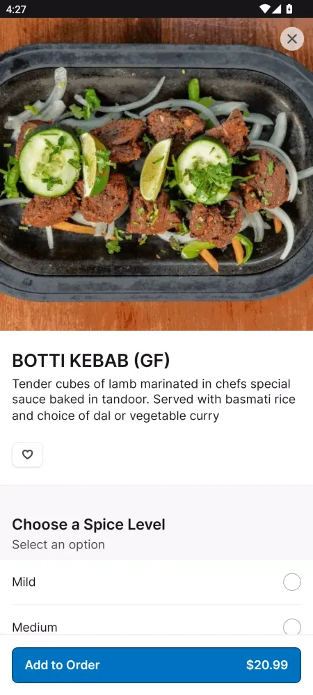 Darbar India Grill & Bar App 스크린샷