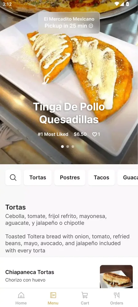 Capturas de tela do El Mercadito Mexicano