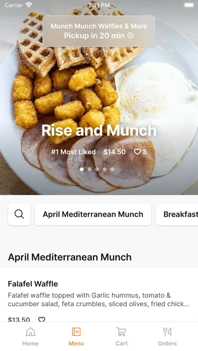 Ảnh chụp màn hình của Munch Munch Waffles & More