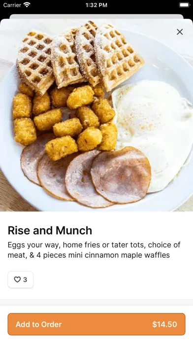 Ảnh chụp màn hình của Munch Munch Waffles & More