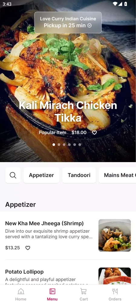 Love Curry Indian Cuisine Ekran Görüntüleri