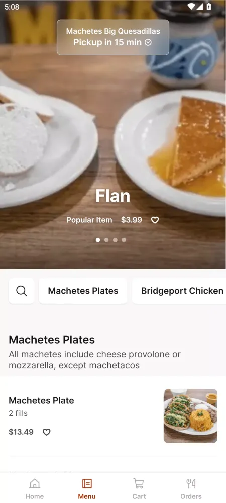 Tangkapan layar Machetes Big Quesadillas