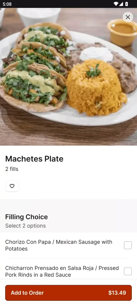 Tangkapan layar Machetes Big Quesadillas